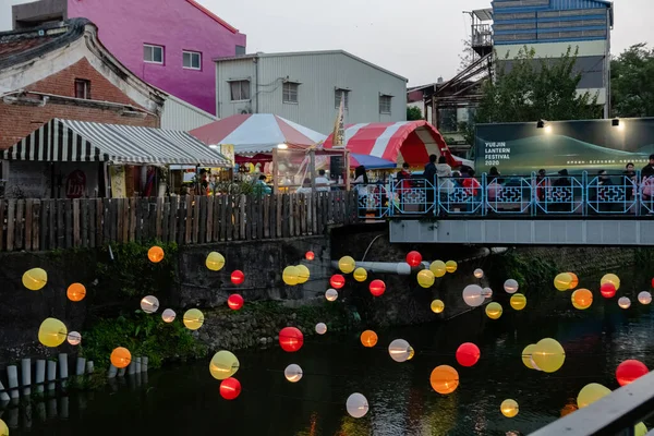 Tainan City Tajwan Lutego 2020 Festiwal Latarni Yuejin Dekoracja Latarni — Zdjęcie stockowe