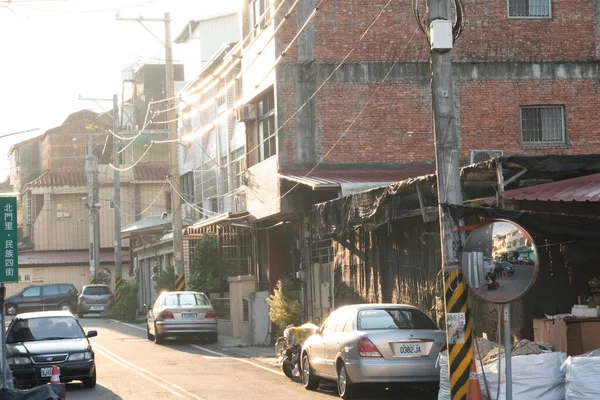 Puli Tajwan Września 2020 Krajobraz Miasta Budynkami Pod Porannym Słońcem — Zdjęcie stockowe