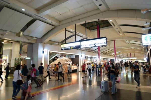 Banqiao Taiwan Oktober 2020 Interiör Banqiao Buss Och Mrt Station — Stockfoto