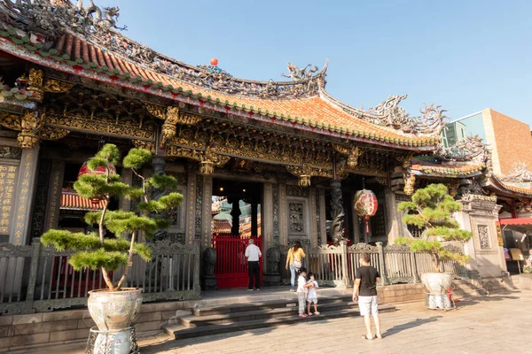 Taipei Taiwán Octubre 2020 Templo Wanhua Lung Shan Taipei Taiwán — Foto de Stock