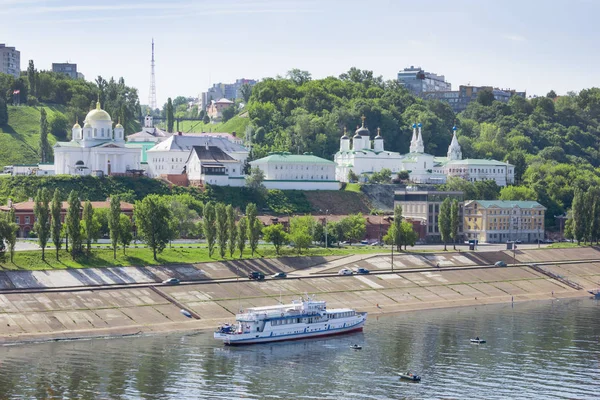 Nizjni Novgorod Rusland Juni 2018 Kerk Oevers Van Rivier Oka — Stockfoto