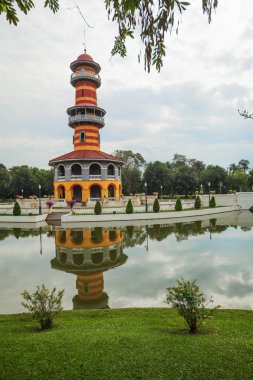 Bilgelerin gözcü kulesinde Bang Pa yılında Kraliyet Sarayı Ayutthaya, Tayland