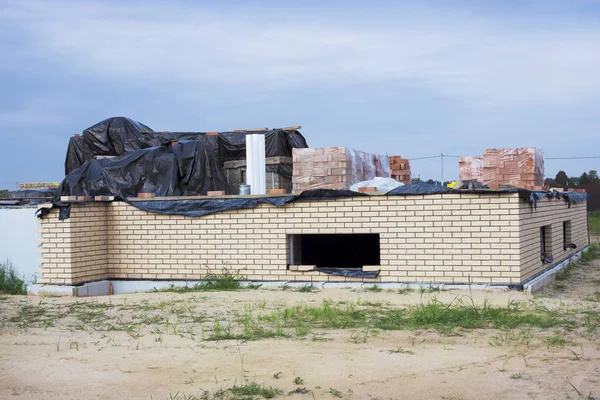 从地下室开始住宅建设 — 图库照片