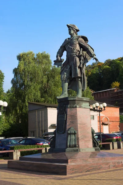 Nizhny Novgorod Russia Sep 2020 在这个俄罗斯大城市里有一座彼得1号的纪念碑 彼得伟大 2021年全市人口800人 — 图库照片