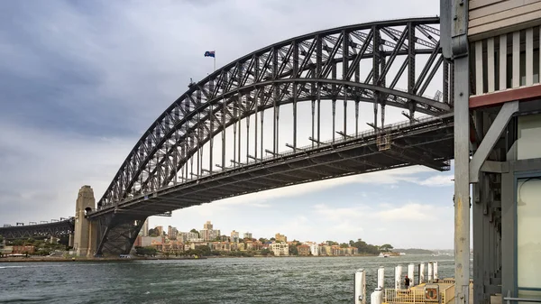 view of Sydney harbor bridge