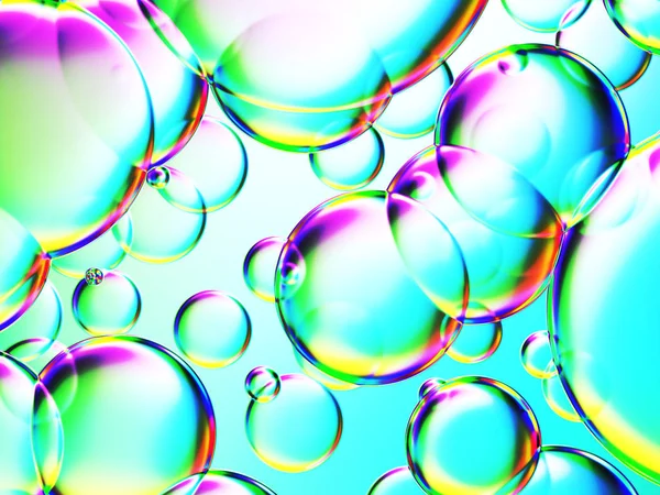 Transparent Bubbles Color Background — Stock Photo, Image