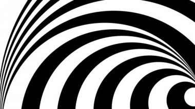 siyah ve beyaz optik illüzyon koni hareketi