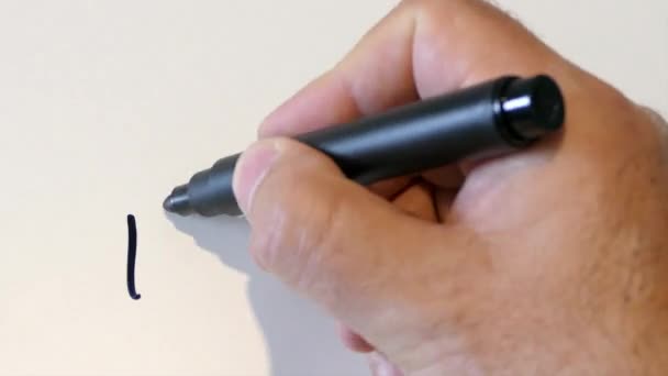 dessin à la main mâle et lignes de comptage sur fond blanc 