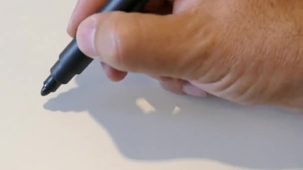 dessin à la main mâle et lignes de comptage sur fond blanc 