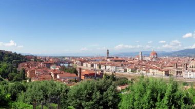 Floransa cityscape panoramik manzaralı 