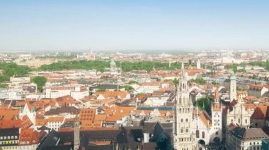 Münih cityscape gündüz, panoramik manzaralı 