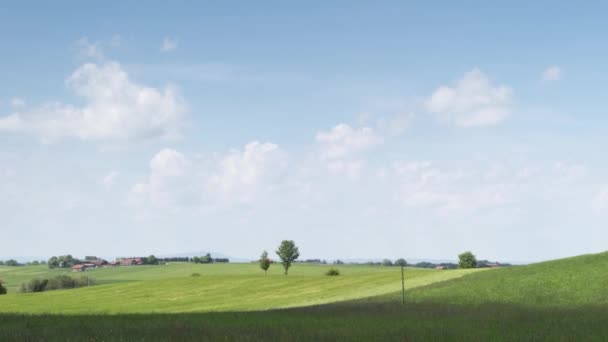 Panoramisch Uitzicht Van Bavaria Landschap Overdag — Stockvideo