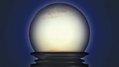 cam ampul içinde uçan uçak ile