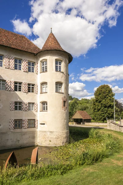 Pohled Vodní Hrad Glatt Německo — Stock fotografie