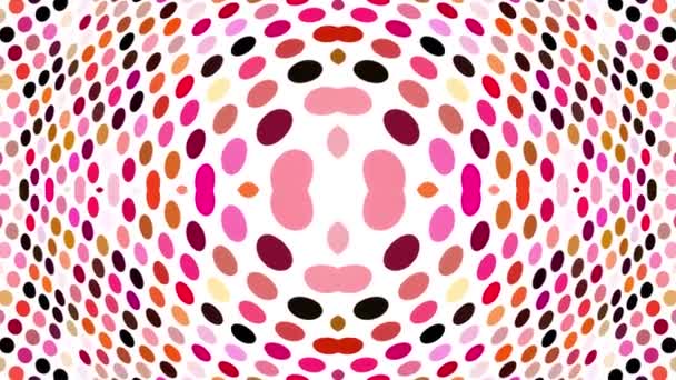 Dots Creative Kaleidoscope Pattern — Stock Video