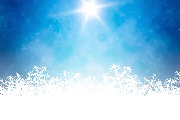 Mavi Bir Noel Sezon Arka Plan Resmi — Stok fotoğraf