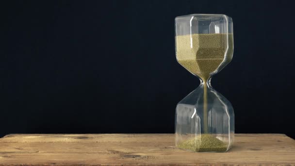 Time Lapse Man Sandglass Draaien — Stockvideo