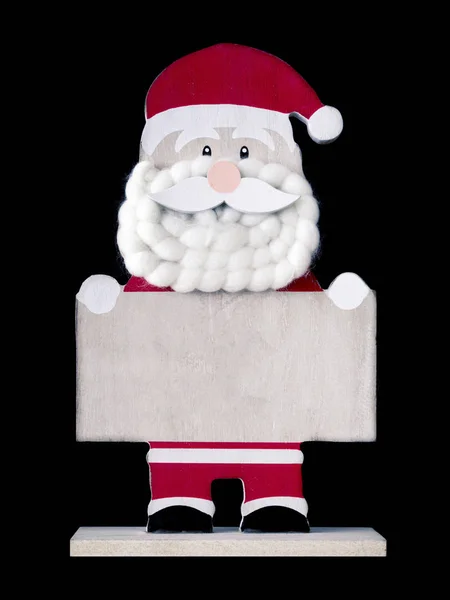 Immagine Una Figura Babbo Natale Con Spazio Testo — Foto Stock