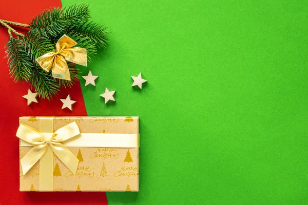 Uno Sfondo Decorazione Natale Con Colori Complementari — Foto Stock