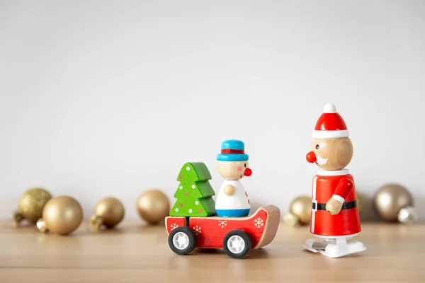 Une Image Décoration Noël Chiffres Jouets Drôles Doux — Photo