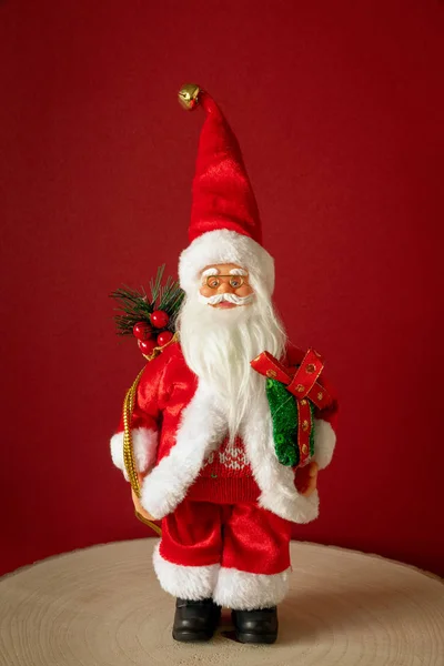 Uma Imagem Uma Figura Papai Noel Vista Frontal — Fotografia de Stock