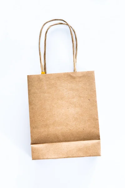 Environment Friendly Paper Bag Light Background — Stock Photo, Image