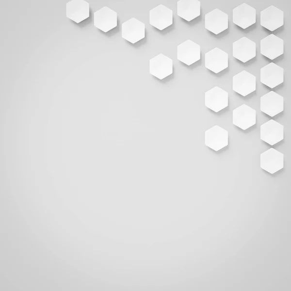 Branco Formas Hexagonais Fundo — Fotografia de Stock