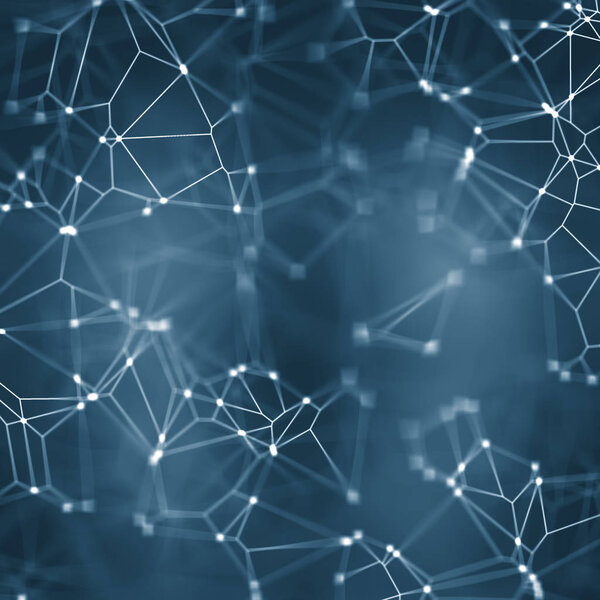 Иллюстрация сплетения синих огней фона
