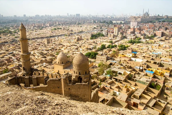 Vista Aérea Mesquita Mausoléu Shahin Khalwati Cairo — Fotografia de Stock