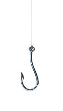 fishing hook isolated on white background clipart