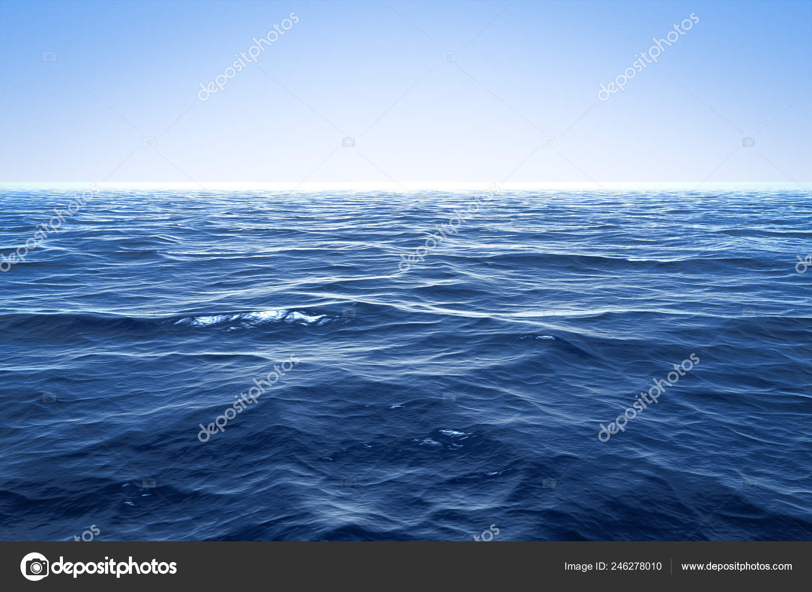Illustration Wide Ocean Waves Background — Stock Photo © magann #246278010