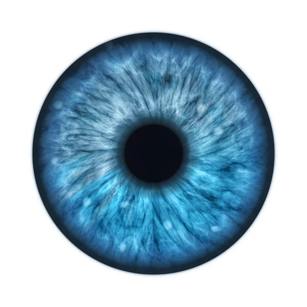 Illustration Dark Blue Human Eye — Stock Photo, Image