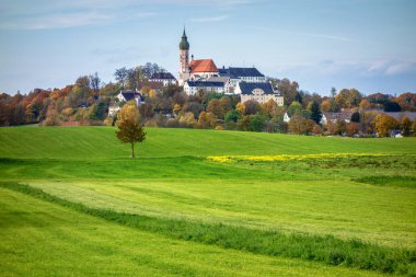 Bavyera, Almanya Andechs Manastırı görünümünü