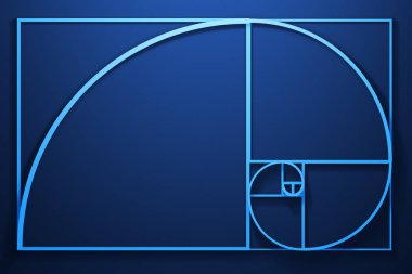 Fibonacci sarmal diyagramı 3D çizimi