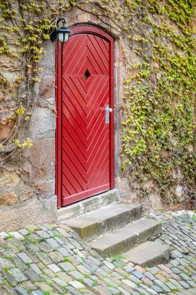 Alte Alte Hölzerne Tür Marburg Deutschland — Stockfoto