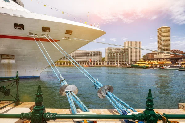 Een Afbeelding Van Een Cruiseschip Haven Van Sydney — Stockfoto