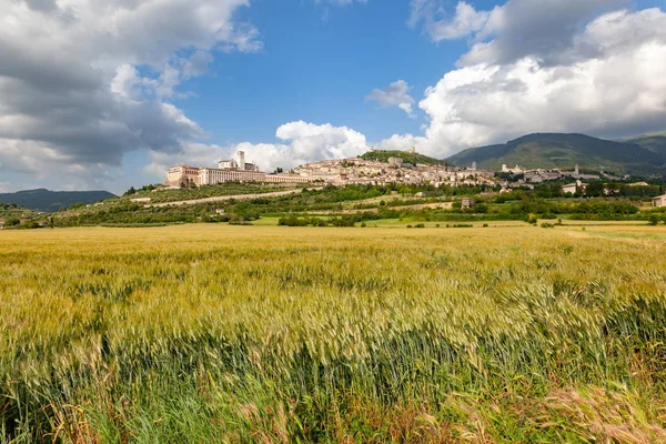 Vyhlídku Assisi Umbrii Itálie — Stock fotografie