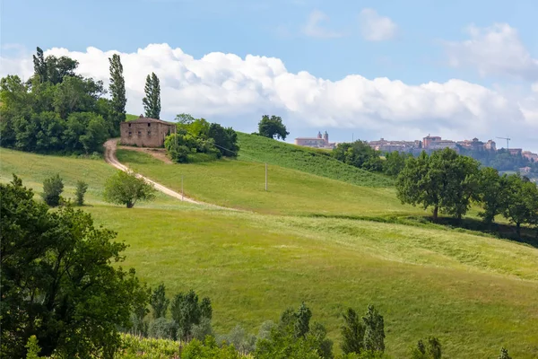 Vista Della Casa Vicino Camerino Italia Marche — Foto Stock