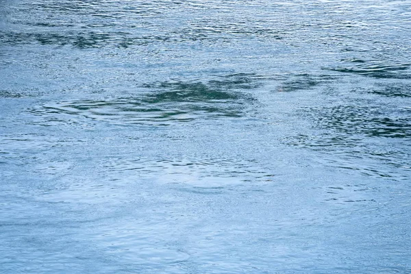 Una Imagen Superficie Del Agua Río Rin Basilea Suiza —  Fotos de Stock