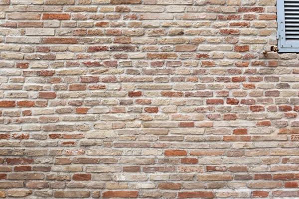 Een Afbeelding Van Een Typische Rode Bakstenen Muur Achtergrond Textuur — Stockfoto