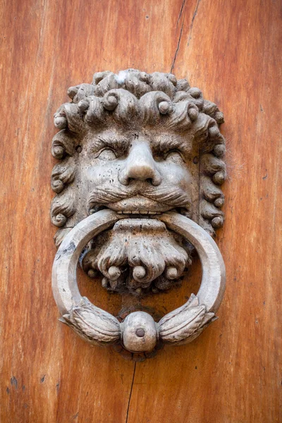 Image Old Wooden Head Door Knob — Stock Photo, Image