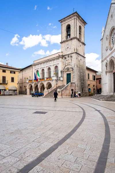 View Town Nursia Daytime Italy — Stock Photo, Image