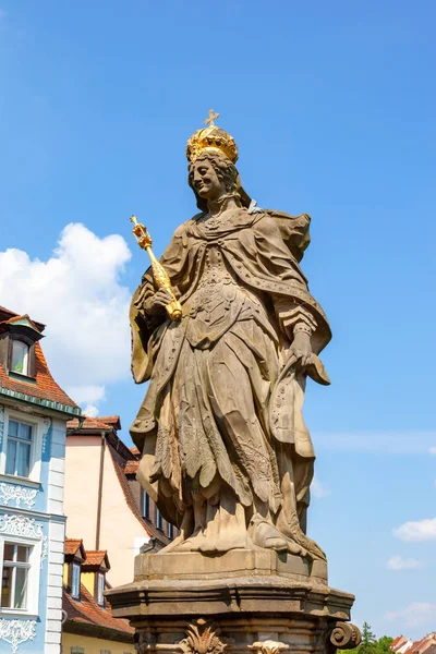 Statue Der Kunigunde Von Luxemburg Bamberg Deutschland — Stockfoto