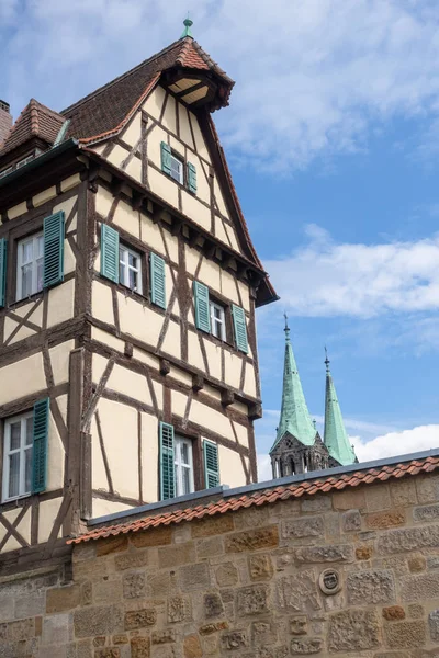 Vista Del Edificio Histórico Bamberg Alemania — Foto de Stock