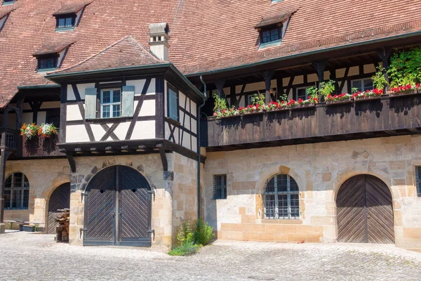 Pohled Historické Budově Bamberg Německo — Stock fotografie