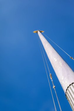 belediye binası Viyana Avusturya'da bayrak direği