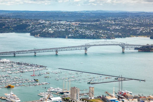 Fantastisk Utsikt Över Hamnen Auckland Nya Zeeland — Stockfoto