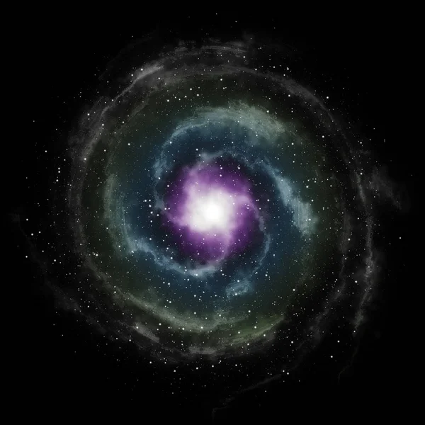 Illustration Typical Spiral Galaxy — Stock Photo, Image