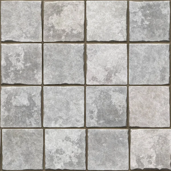 典型的无缝灰色瓷砖背景 — 图库照片