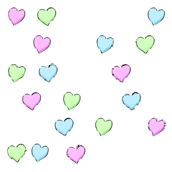 Hearts pattern background — Stock Photo, Image